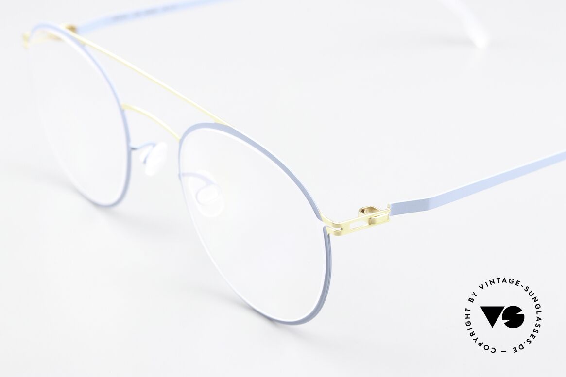 Mykita Dagur Ladies Frame Gold Blue Grey, well-known top quality (handmade in Germany, Berlin), Made for Women