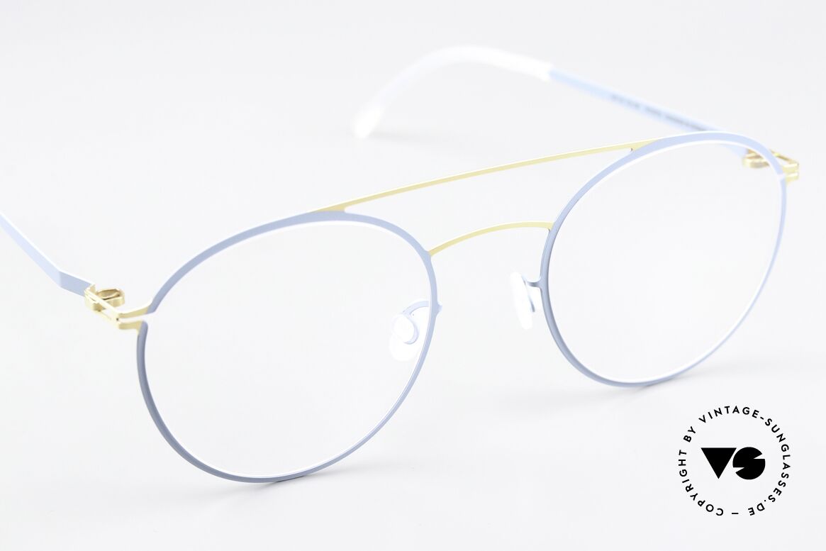 Mykita Dagur Ladies Frame Gold Blue Grey, unworn model with full original packaging by MYKITA, Made for Women