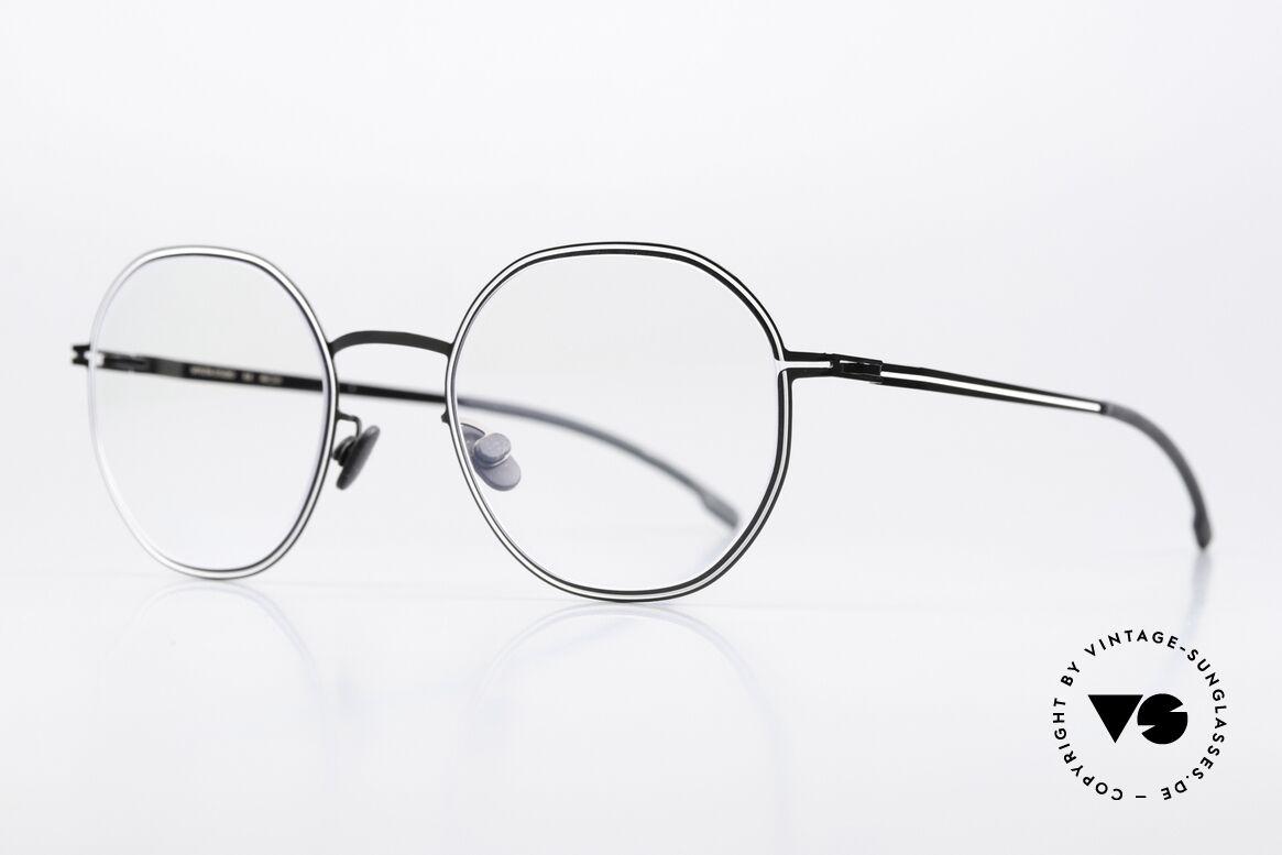 Mykita Studio 6.6 1960's Optical Illusion Art, ultra-fine lines follow the contour of the frame, Made for Women