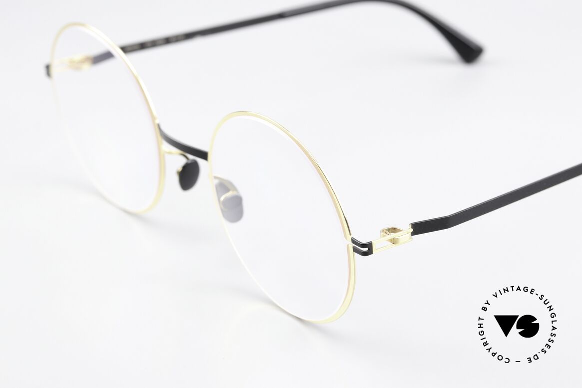 Mykita Vilde Ladies Round Specs Gold Black, well-known top quality (handmade in Germany, Berlin), Made for Women