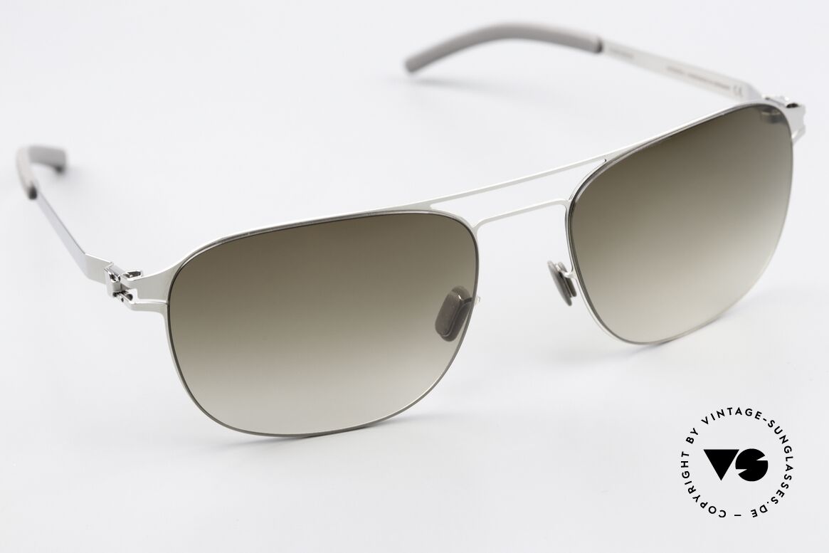 Mykita Paco Men's Sunglasses Shiny Silver, unworn model with full original packaging by MYKITA, Made for Men