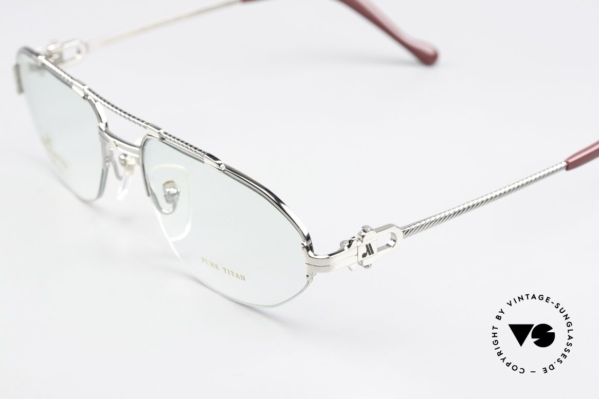 Machiavelli 24-70 80's Frame Platinum Plated, completely platinum-plated titanium frame; 55-18, Made for Men