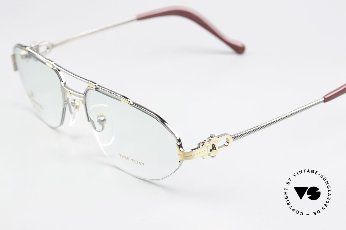 Machiavelli 24-60 80's Frame Palladium Gold, gold-plated and palladium-plated titanium frame, Made for Men