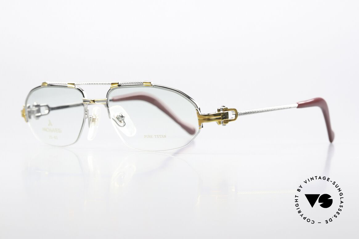 Machiavelli 25-60 Men's Frame Palladium Gold, a really eccentric and opulent frame from the 80's, Made for Men