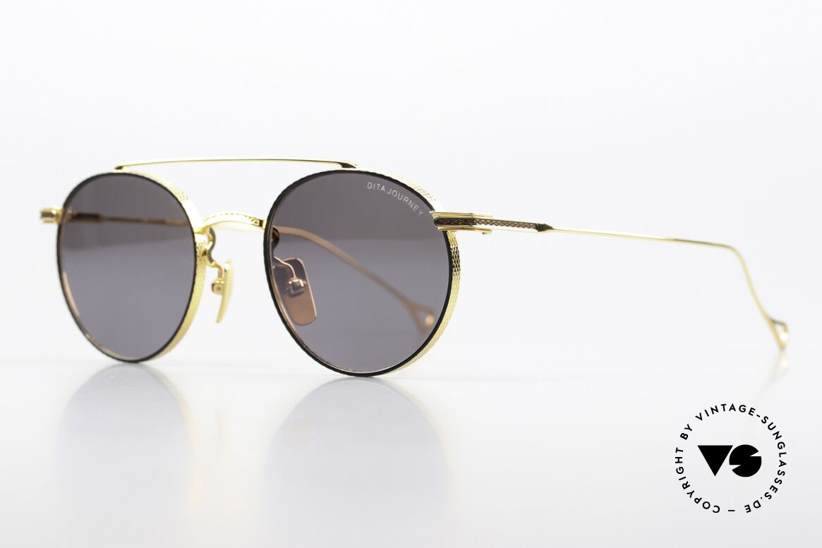 DITA Journey Super Light Titanium Shades, a precious & classic model in black and gold-plated, Made for Men