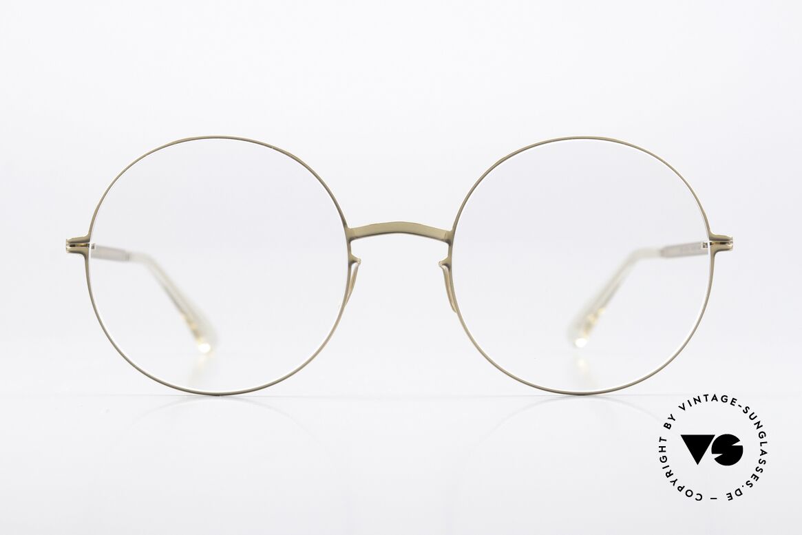 Mykita Studio 5.3 Round Ladies Eyewear Gold, women's eyewear, color 318 = 'Champagne Gold', Made for Women