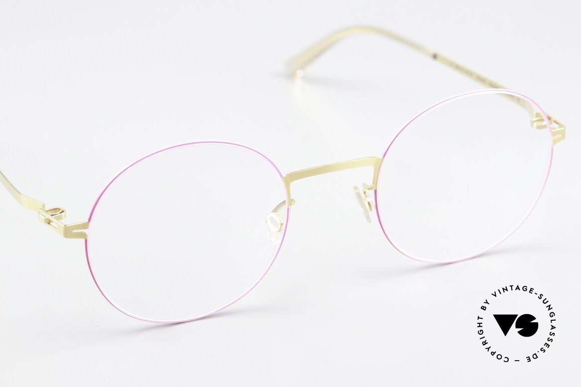 Mykita Kayo Frame Gold / Neon Pink, unworn model comes with an original case by MYKITA, Made for Women