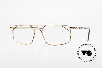 Cazal 751 90's Designer Eyeglasses, angled metal designer frame with high-grade finish, Made for Men