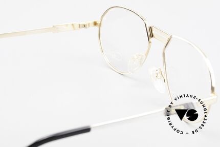 Cazal 739 Gold Plated Eyeglass-Frame, demo lenses can be replaced optionally, size 59/17, Made for Men