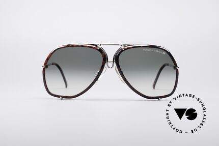 Porsche 5637 Military Style 80's Shades, interchangeable lenses in different designs, size 60-12, Made for Men