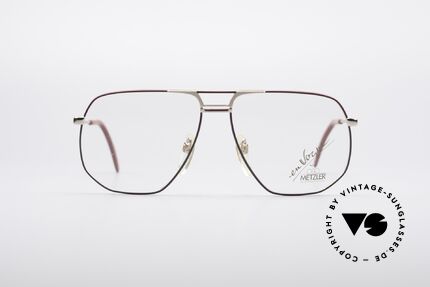 Metzler 0891 80's En Vogue Glasses, distinctively manly 80's design, coloring & lifestyle, Made for Men