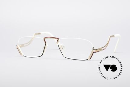 Cazal 232 Vintage Reading Eyeglasses, exciting half-frame design by Cari Zalloni (Mr. CAZAL), Made for Men and Women