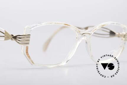 Cazal 373 Lovely 90's Eyeglasses, the demo lenses can be replaced with optical lenses, Made for Women