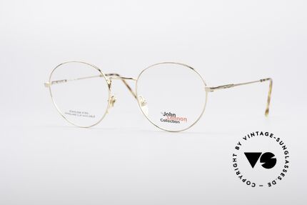 John Lennon - Steel And Glass Round Vintage Frame, vintage glasses of the original 'John Lennon Collection', Made for Men