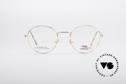 John Lennon - Steel And Glass Round Vintage Frame, mod. 'Steel and Glass': round eyeglass-frame size 49/21, Made for Men