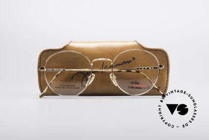 John Lennon - Steel And Glass Round Vintage Frame, NO RETRO ROUND EYEGLASSES; but a rare old ORIGINAL, Made for Men