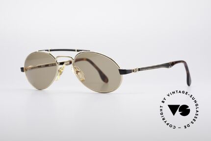 Bugatti 16941 Luxury 80's Shades, frame (brow bar) is shaped like an old leaf spring, Made for Men