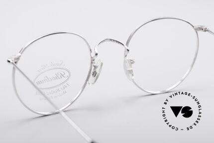 Savile Row Panto 49/22 John Lennon Glasses, unworn, size 49/22; 14kt Rolled Gold - RHODIUM, Made for Men