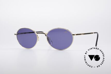 S.T. Dupont D042 Oval Luxury Sunglasses, luxury designer sunglasses by S.T. Dupont from 1995, Made for Men