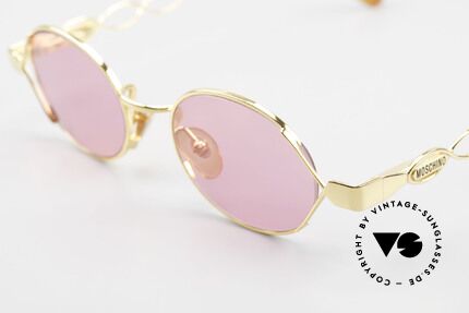 Moschino MM334 Ladies Designer Frame Pink, thus, top-quality (spring hinges and gold alloying), Made for Women