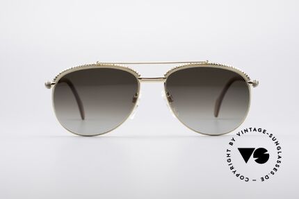 Longines 0161 80's Luxury Sunglasses, high-end 'made in Germany' quality; gold-plated frame, Made for Men