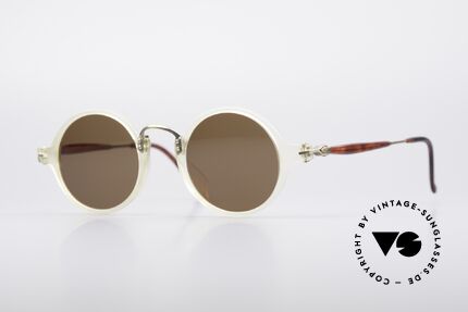 Matsuda 2818 Round 90's Sunglasses, 90's vintage designer sunglasses by Matsuda, Japan, Made for Men and Women