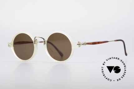 Matsuda 2818 Round 90's Sunglasses, full frame with attention to details; simply perfect, Made for Men and Women