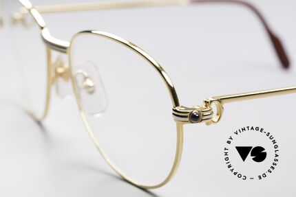 Cartier S Saphirs 0,94 ct Jewellery Eyeglasses, 22ct gold-plated (like all old CARTIER ORIGINALS), Made for Women