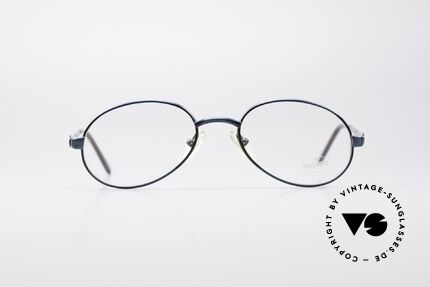 Bugatti 05728 Rare 90's Eyeglasses, noble frame finish (a mix of anthracite/blue metallic), Made for Men