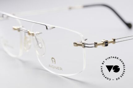 Aigner EA499 Gold Plated Rimless Frame, NO RETRO, but genuine VINTAGE commodity (+ D.S. case), Made for Men