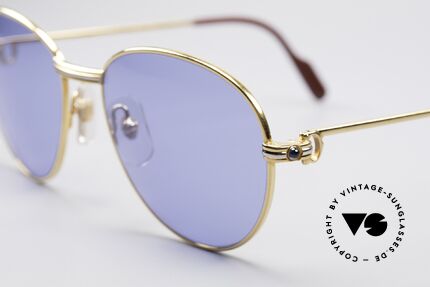 Cartier S Saphirs 0,94 ct With Real Sapphires-Decor, suitable sapphire blue lenses (100% UV protection), Made for Women