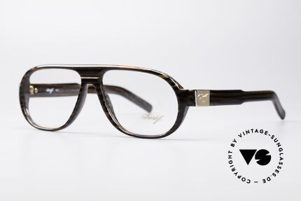 Davidoff 100 90's Men's Vintage Glasses, with gold-plated hinges and appliqué on the temples, Made for Men