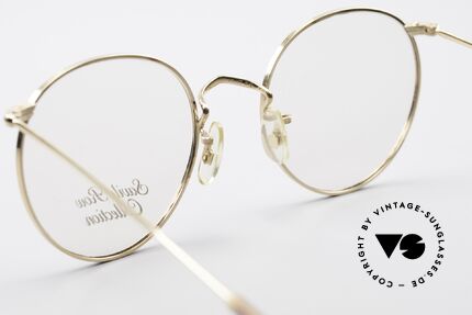 Savile Row Panto 49/20 John Lennon Vintage Glasses, unworn rarity in 'M' size 49/20; 14kt Rolled Gold, Made for Men