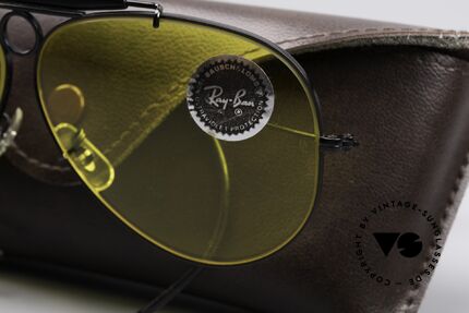 Ray Ban Shooter Sport B&L Kalichrome Lenses, black frame with yellow lenses - rare, noble, precious, Made for Men