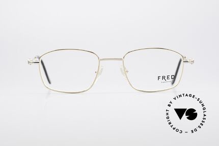 Fred Falkland 90's Luxury Eyeglasses, marine design (distinctive FRED) in high-end quality, Made for Men