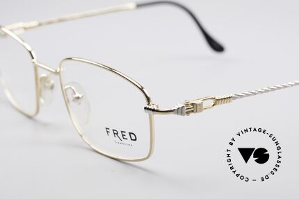 Fred Falkland 90's Luxury Eyeglasses, temples are twisted like a hawser; sailor's MUST HAVE!, Made for Men