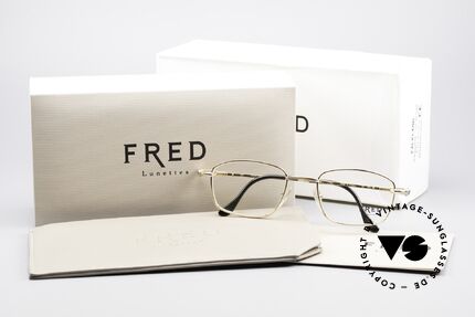 Fred Falkland 90's Luxury Eyeglasses, precious bicolor edition in size 51°20, 135 (M to L size), Made for Men