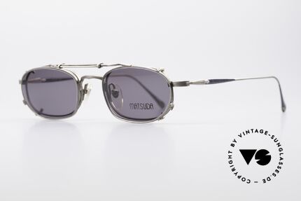 Matsuda 10105 90's Sun Clip On Frame, many very interesting  "retro-futuristic" frame elements, Made for Men