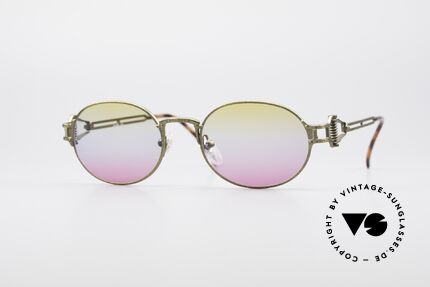 Jean Paul Gaultier 55-5110 Extraordinary Vintage Frame, extraordinary Jean Paul Gaultier 90's sunglasses, Made for Men and Women