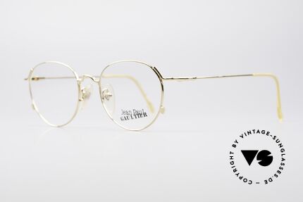 Jean Paul Gaultier 55-2176 Gold Plated Panto Glasses, GOLD-PLATED metal frame in high-end quality, Made for Men and Women