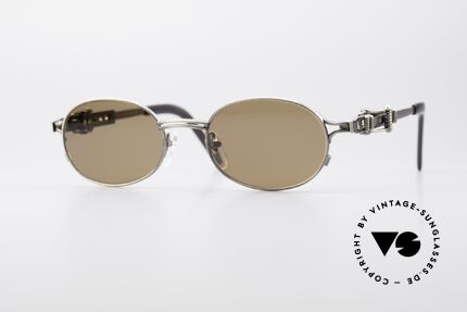 Jean Paul Gaultier 56-0020 Oval Belt Buckle Sunglasses, vintage Jean Paul Gaultier sunglasses from 1996, Made for Men