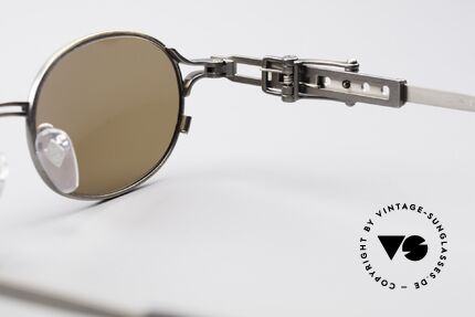 Jean Paul Gaultier 56-0020 Oval Belt Buckle Sunglasses, metal frame can be glazed with optical lenses, too, Made for Men