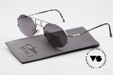 Cazal 1201 - Point 2 90's Industrial Style Frame, dark gray CAZAL sun lenses (for 100% UV protection), Made for Men