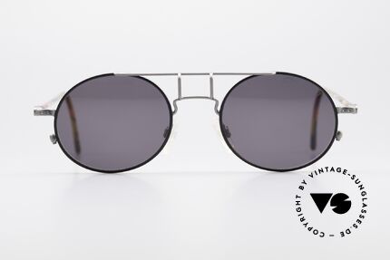 Cazal 1201 - Point 2 90's Industrial Style Shades, the frame recalls the 90s industrial / steampunk design, Made for Men