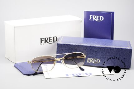 Fred Fregate Luxury Sailing L Sunglasses, unworn, like all our precious vintage Fred sunglasses, Made for Men