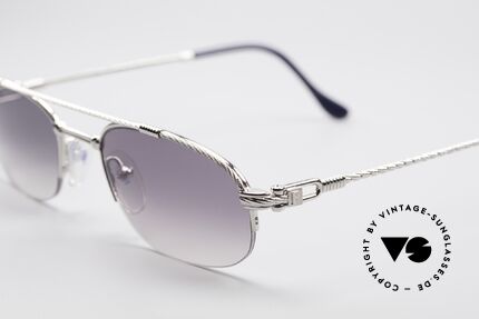 Fred Caravelle Luxury Platinum Sunglasses, temples are twisted like a hawser; sailor's MUST HAVE, Made for Men