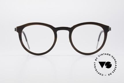 Lindberg 1814 Horn Horn Titan Small Panto Frame, distinctive quality and design (award-winning frame), Made for Men and Women