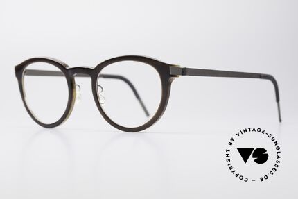 Lindberg 1814 Horn Horn Titan Small Panto Frame, simply timeless, stylish & innovative: grade 'vintage', Made for Men and Women