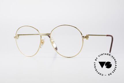 Cartier Round Panto Customized Special Edition, unique Cartier vintage eyeglasses in round-panto style, Made for Men