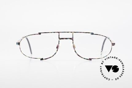 Cazal 753 Rare 90's Designer Eyeglasses, extraordinary, semi-rimless frame construction, Made for Men